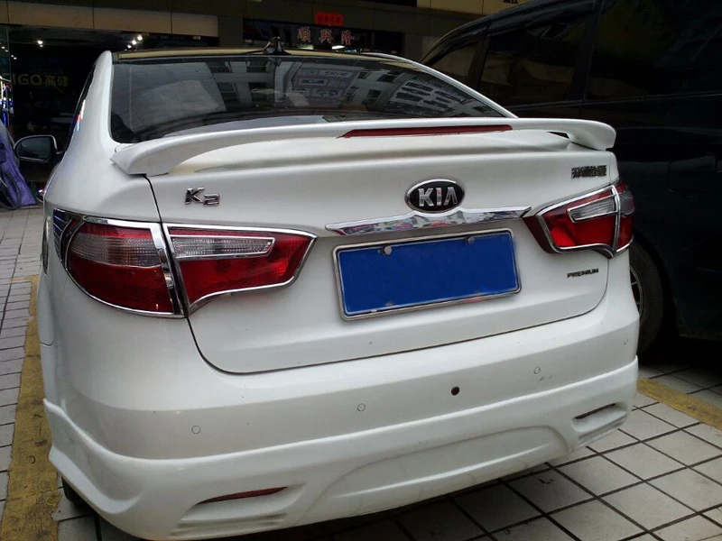 Спойлер для Kia RIO K2 2012 2015 спойлер с подсветкой из высококачественного АБС
