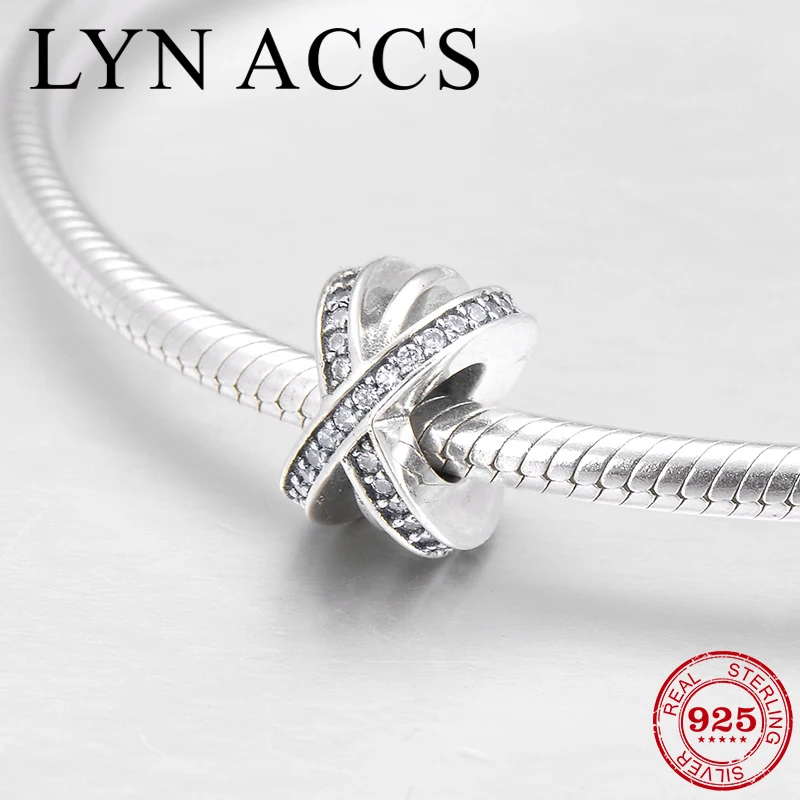 

New Creative 925 Sterling Sliver Celestial star ring CZ Metal Beads Charms Fit Pandora Bracelet Necklace DIY Gift Jewelry Making