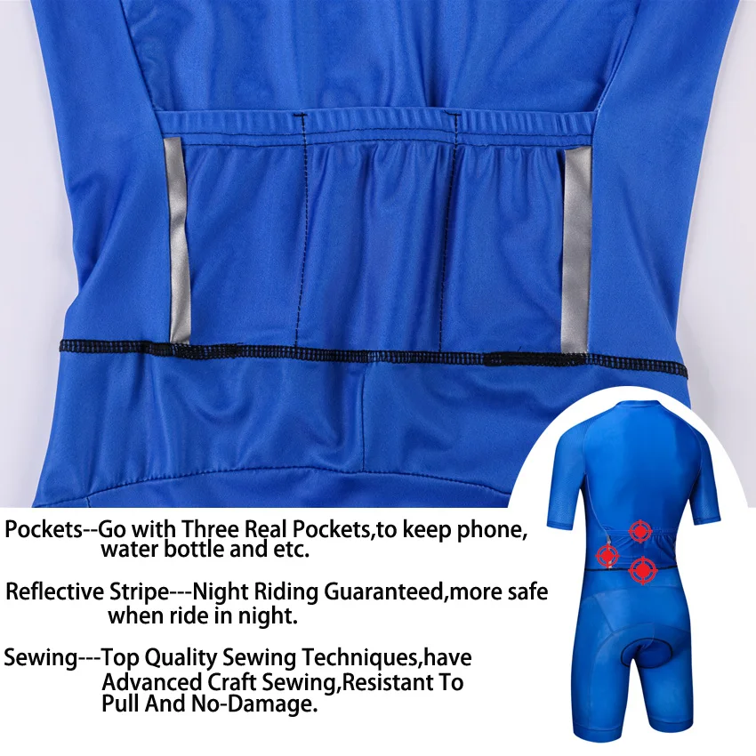 Brand Black Cycling Skinsuit Triathlon Speedsuit Trisuit All Out Speedsuit Short Sleeve Speedsuit Maillot Ciclismo Clothing