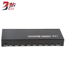 SZBITC 4K 1X8 HDMI разветвитель HDMI дистрибьютор 1 в 8 Выход видео настенный контроллер Поддержка 3D для HDMI ТВ, ПК