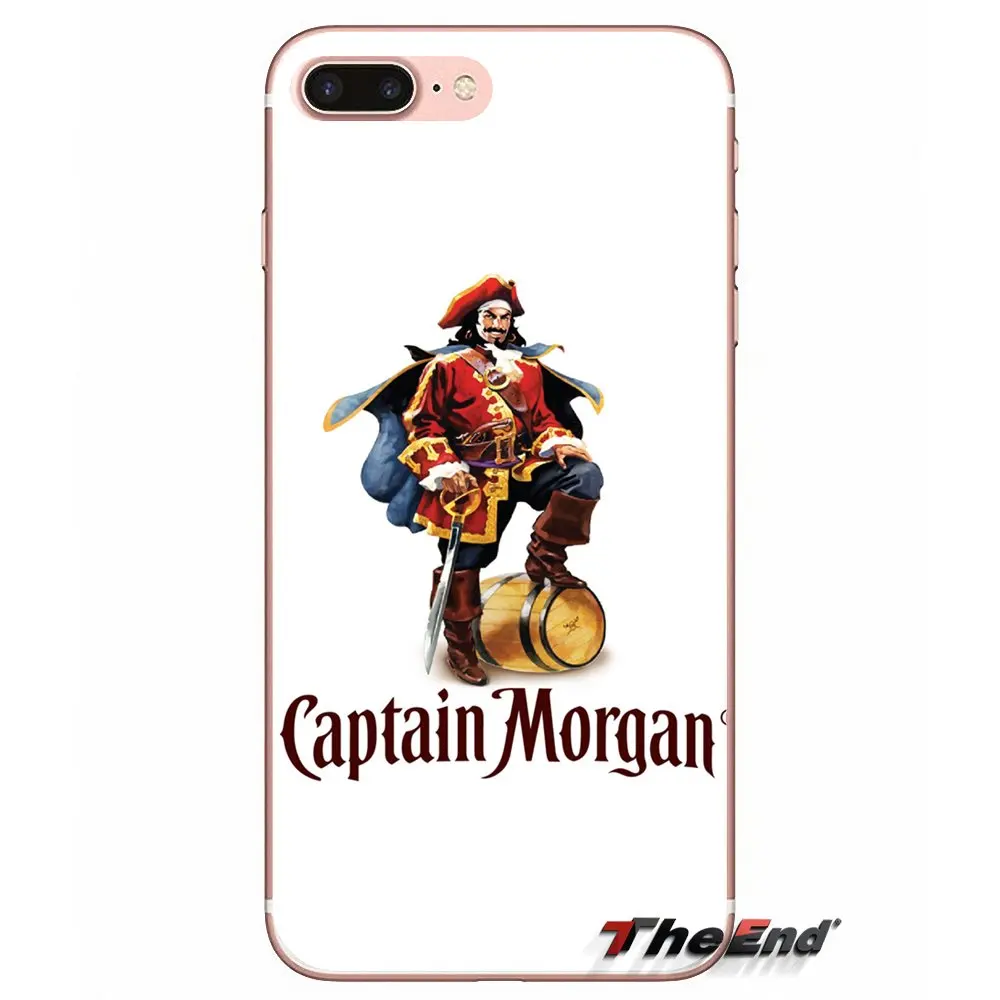 Чехол для Телефона iPhone X 4 4S 5 5S 5C SE 6 6S 7 8 Plus Samsung Galaxy J1 J3 J5 J7 A3 A5 2016 2017 Captain Morgan Black Spiced