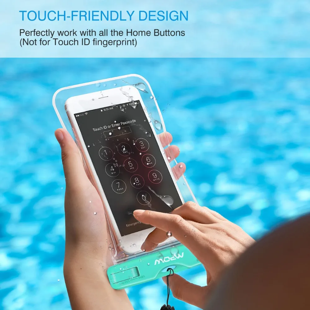 3PCS MPOW Universal Waterproof Bag Case Dust-proof Underwater Swimming Cell Phone Pouch for iPhone for Samsung for Xiaomi 12