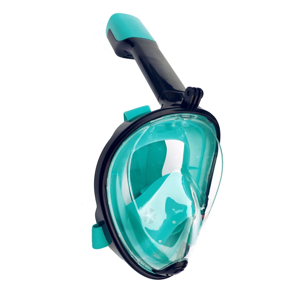 Маска для плавания маска для сноркелинга 180 панорамный вид свободное дыхание Полное Лицо Маска Для Сноркелинга анти-туман Анти-утечка для