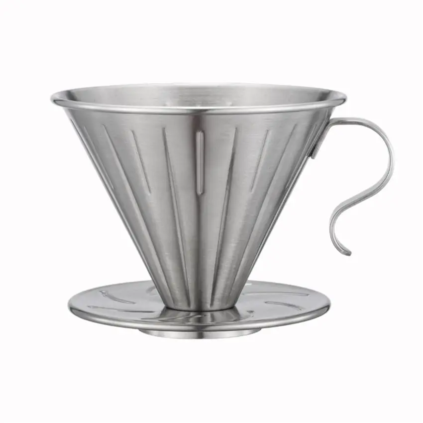 Многоразовый фильтр для кофе держатель из нержавеющей стали металлическая сетка Воронка корзины Drif фильтры для кофе капельница v60 фильтр для капельного кофе чашки - Цвет: D
