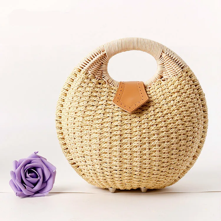 

2019 Women Handbag Hand-woven Straw Bags New Arrival Woman Totes Shopping Bags Day Clutch Summer Beach Totes Ladies' Hand Bag