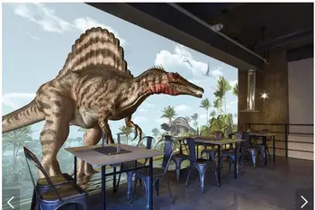 

Custom 3d photo wallpaper 3d wall murals wallpaper Dinosaur restaurant background wall paper 3d living room wallpaper