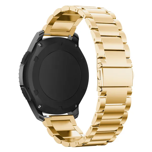 Ремешки для huawei watch gt honor magic watch2 pro ремешок металлический браслет Смарт-часы ремешок 22 мм нержавеющая сталь amazfit 2 браслет - Цвет: Золотой