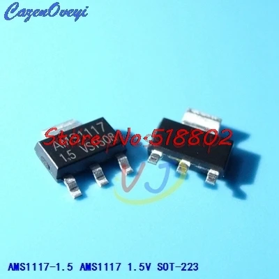

1pcs/lot AMS1117-1.5 AMS1117 1.5V 1A SOT-223 Voltage Regulato new original In Stock