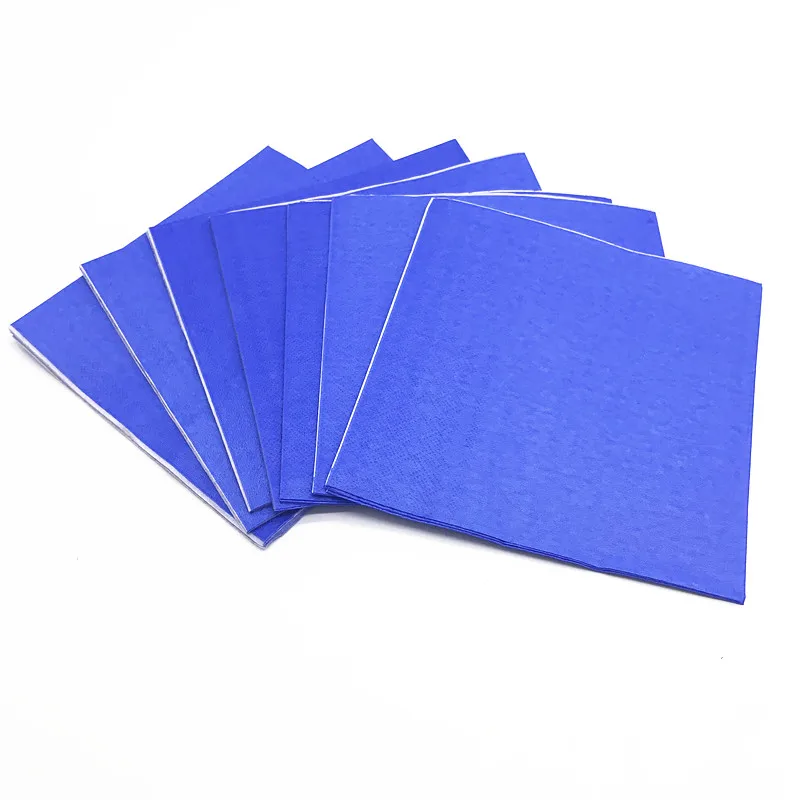 

20pcs blue paper napkins blue color theme birthday party decorations 33*33cm napkins blue towels tissues party decorations