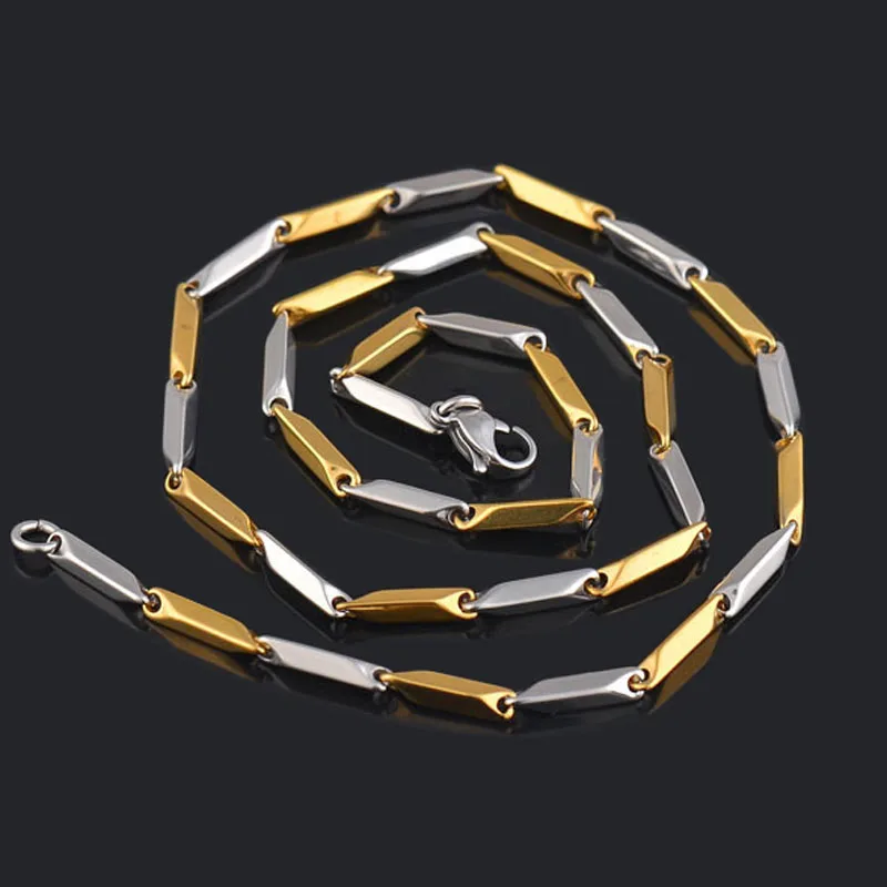 mixed gold and silver necklace chain 