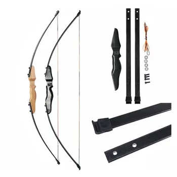 

Straight Bow Split 51 Inches 30 Pounds Fiberglass Limbs Entry Bow for Archery Hunting Shooting