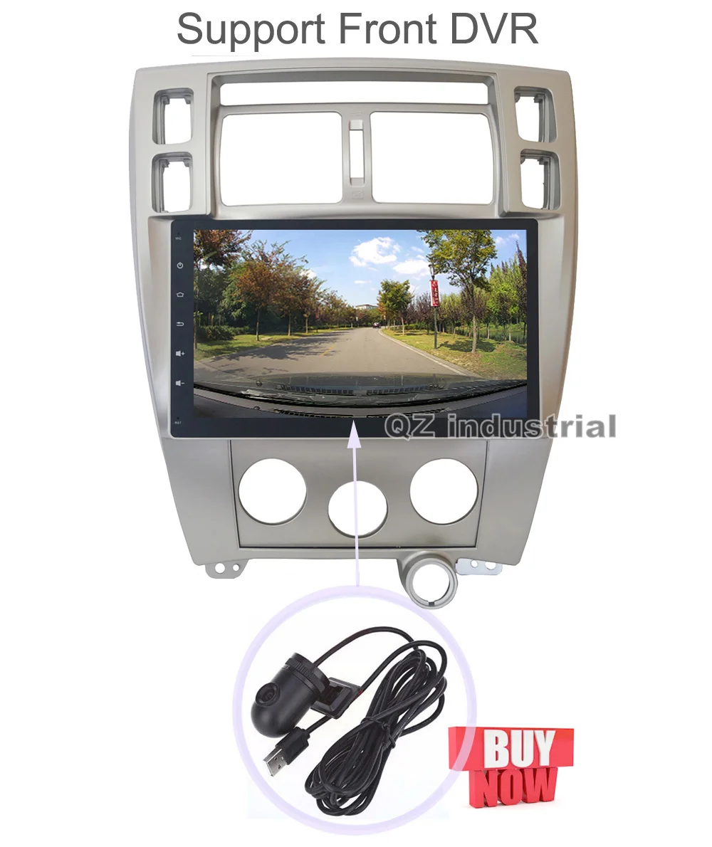 Perfect QZ industrial HD 10.2" Android 8.1 T3 for Hyundai Tucson MT 2004-2009 Car DVD player with Radio Navi GPS 3G 4G WIFI RDS BT Map 14