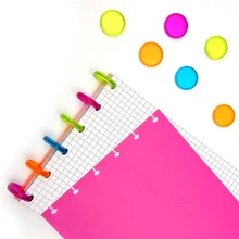 10 шт./партия грибной диск с отверстиями-Переплет свободный зажим для книг диск Arc переплет ноутбук Arc binding офисные аксессуары для ноутбука