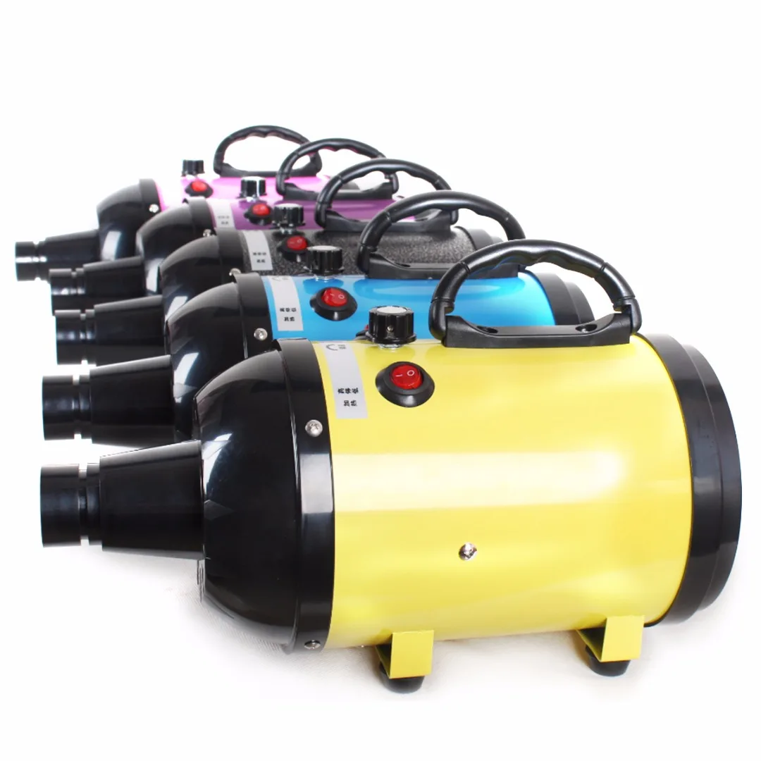2800W Dog Grooming Dryer Variable Speed / Heat Pet Dog Cat Grooming Hair Dryer Blower Low Noise 5 Color