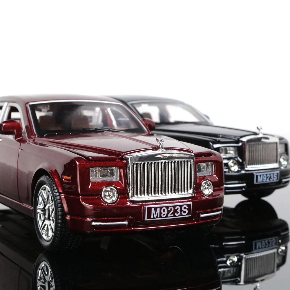 1:24 Rolls-Royce Phantom литая под давлением модель автомобиля игрушка модель автомобиля электронный автомобиль с светильник и звук детские игрушки