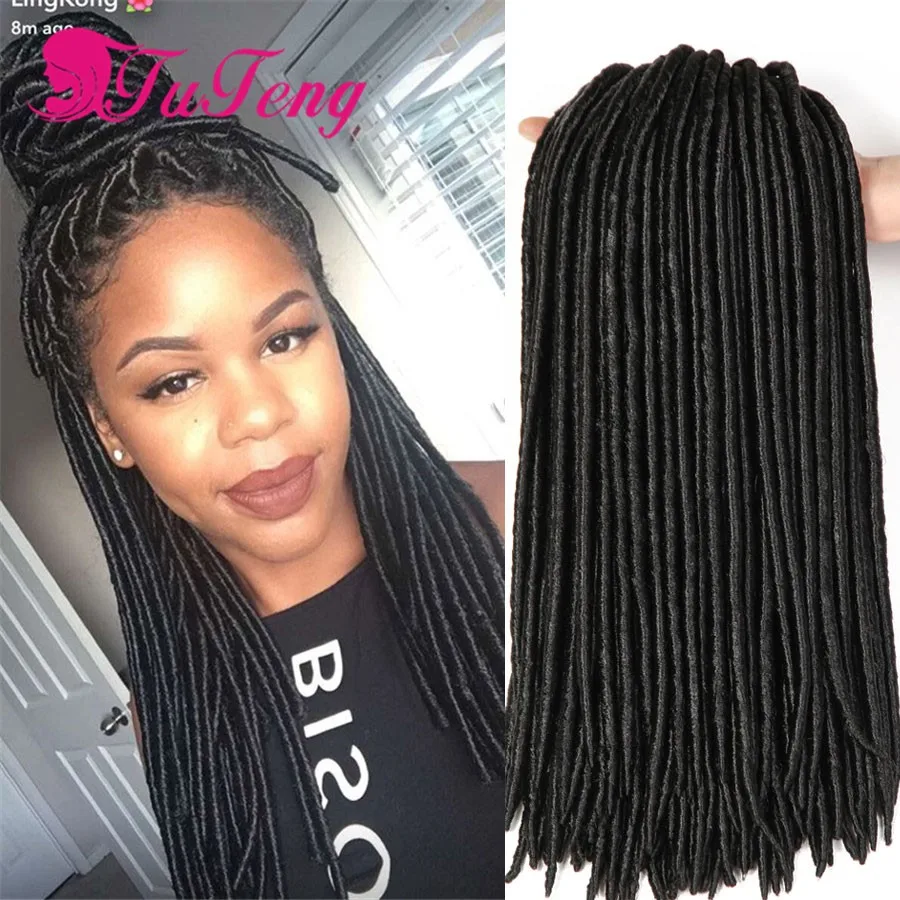18 Inch Faux Locs Crochet Braids Dreadlock Extensions Faux Locs