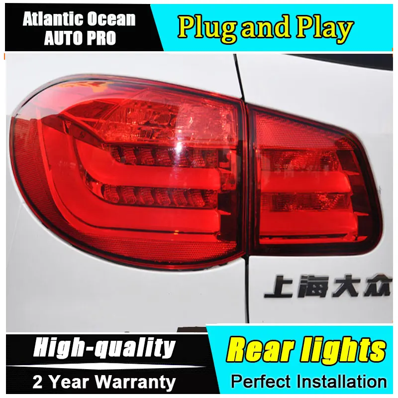 A & T стайлинга автомобилей для VW Tiguan задних сигнальных огней 2010 2014 светодиодный