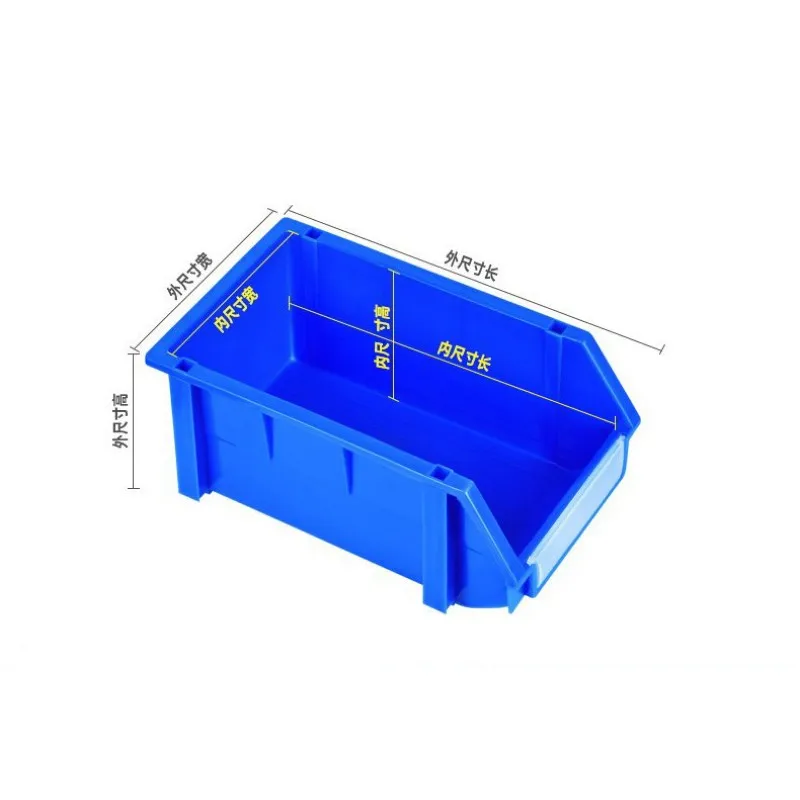 1 piezas Bin de estanterías de almacenamiento de garaje Rack de almacenamiento de herramienta organizador caja taller engrosada combinación de componentes de la Caja