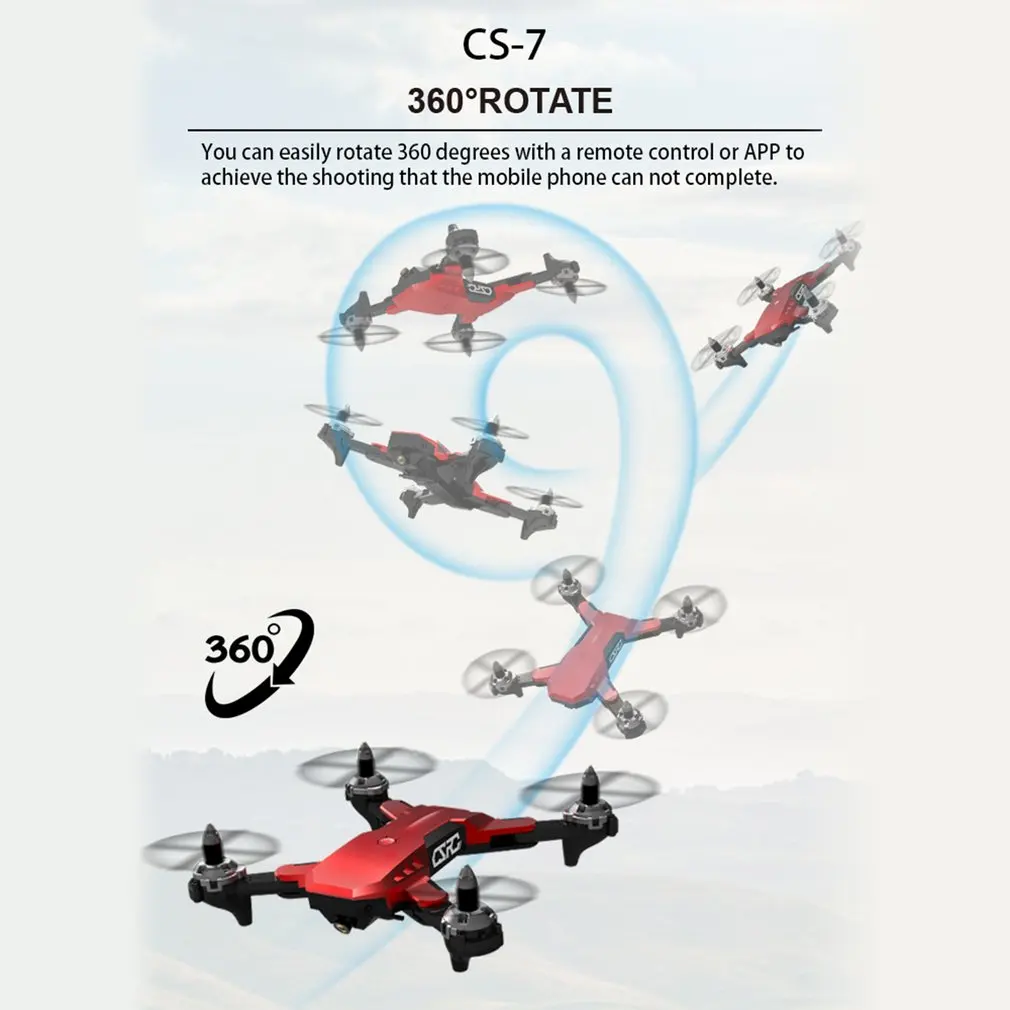 CS-7 gps складной Квадрокоптер с 4 канала 6-Axis Gyro Бла(беспилотный летательный аппарат 480P Камера Скорость Регулируемый «Безголовый» режим воспринимающий силу тяжести; дроны