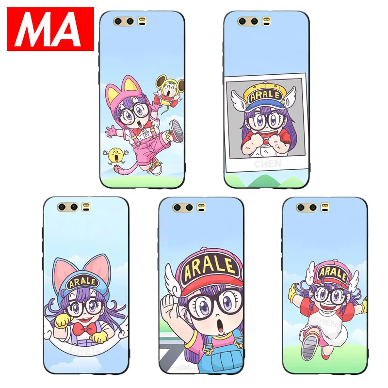 

MA Japanese cartoon Arale Phone Case For Huawei P20 P10 P9 Lite Pro Cases Ultra-thin TPU Cover For Honor 8 9 10 Lite Mate 10 20