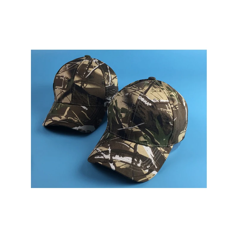 

Baseball caps camouflage hat for men Hip-hop faux leather summer spring casual style adjustable wholesale