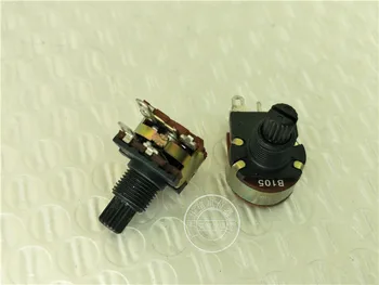 

6pcs for HT 149-type single potentiometer with switch B1M / black handle 15MM / flower axis