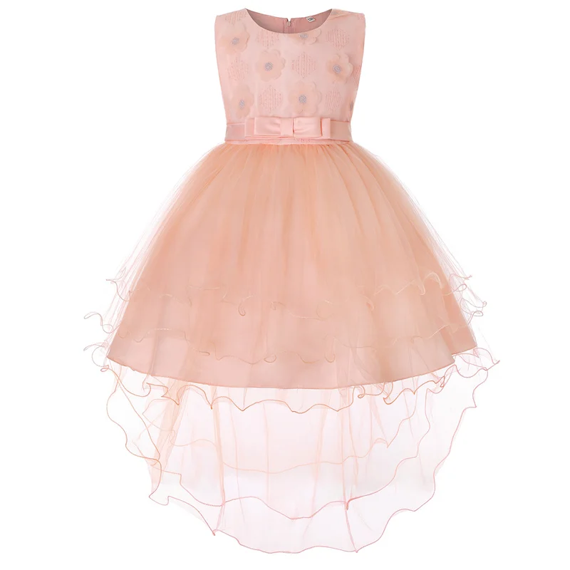 

Baby Infant Banquet Dress Children Clothes Sleeveless Trailing Birthday Party Princess Fluffy TUTU Dresses for Girls GDR521
