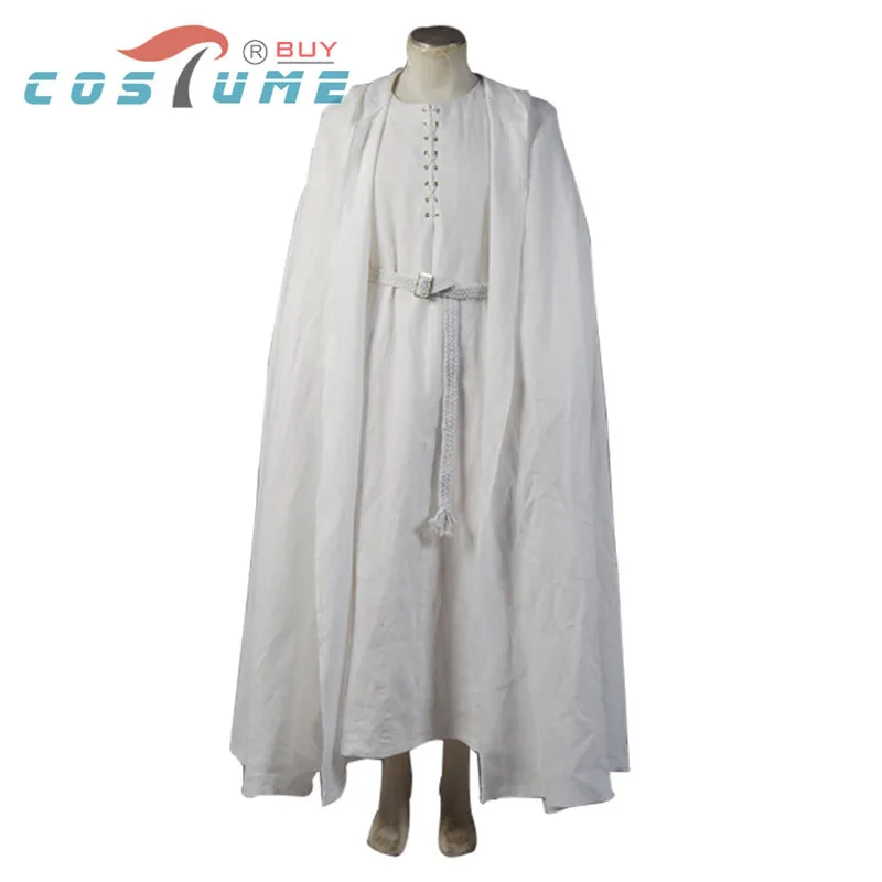 Cosplay&ware The Lord Rings Gandalf Cosplay Costume Uniform White Cloak Robe Cape Men Halloween Costumes -Outlet Maid Outfit Store
