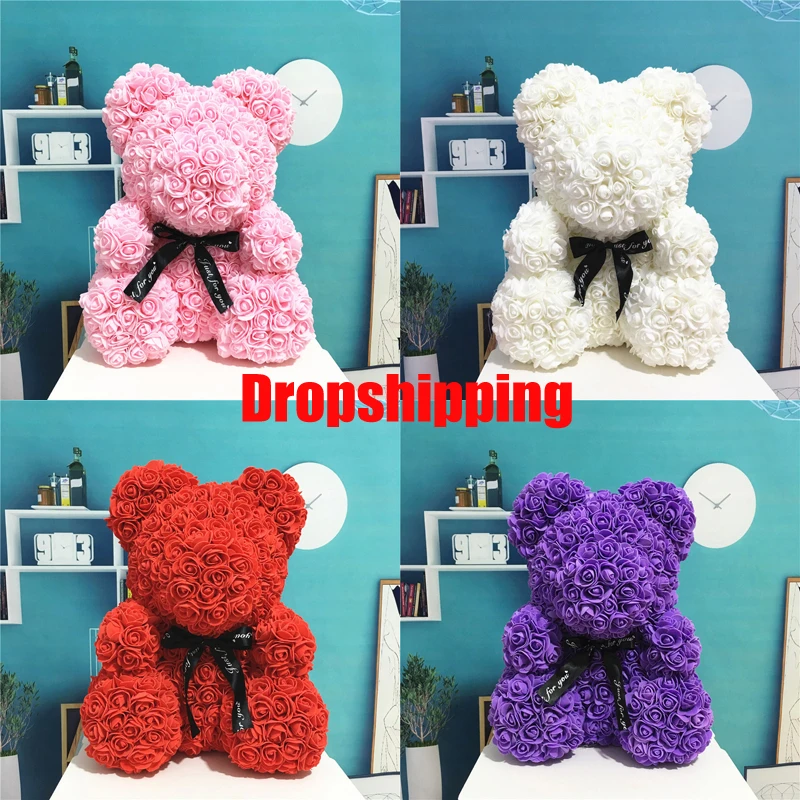 valentines flower teddy