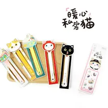 30 шт./кор. Милый Теплый Сердце Кошка Новинка heteromorphism бумага Bookmarks kawaii канцелярские принадлежности zakka школьные принадлежности papelaria подарок для детей