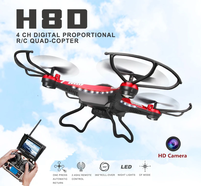 Jjrc H8D FPV Drones With Camera Hd Hexacopter Professional Dron Rc Quadcopter Flying Helicopter Copter Drones With 2MP Camera