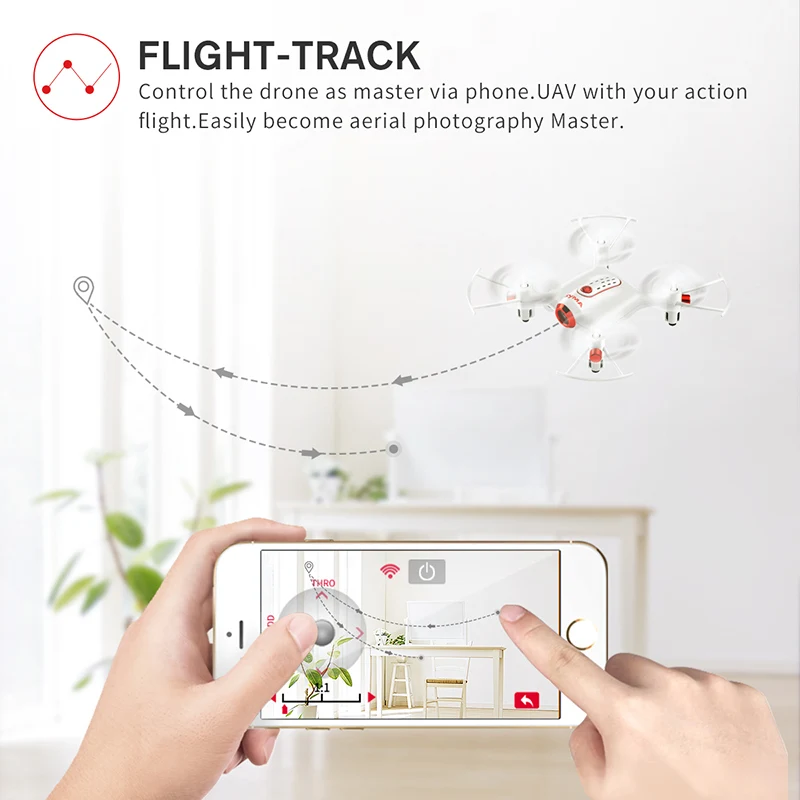 SYMA X20W мини квадрокоптер с камерой дрон WI FI Камера FPV реального времени Transit RC Дрон
