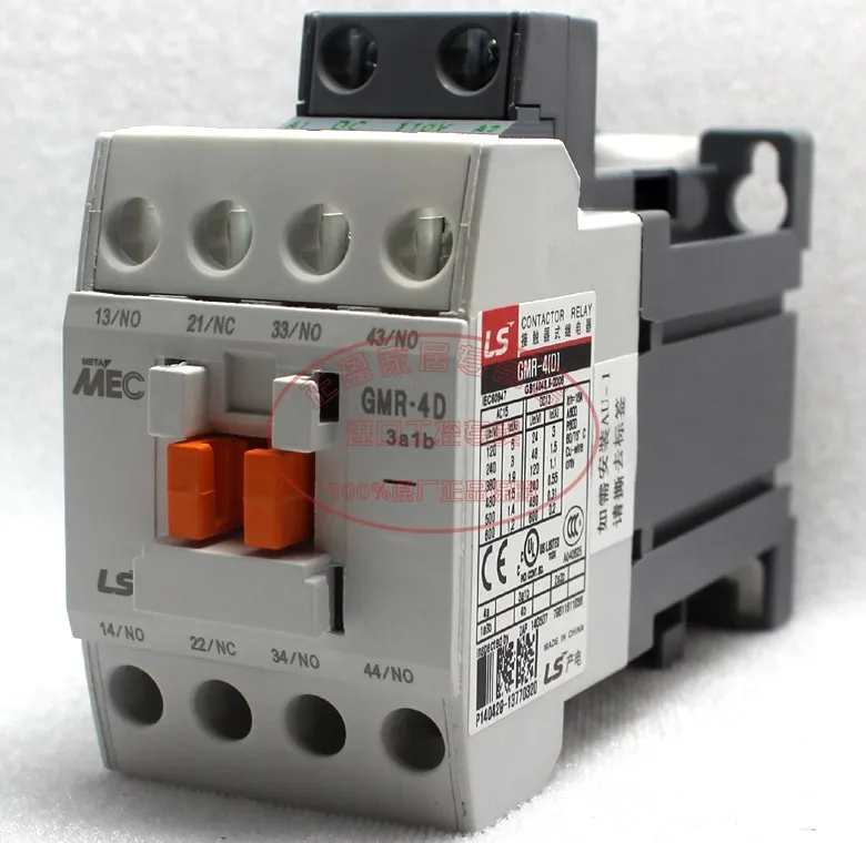 

Original authentic LG LS power generation (Wuxi) elevator special contactor GMR-4D DC110V 220V 3a1b contactor relay