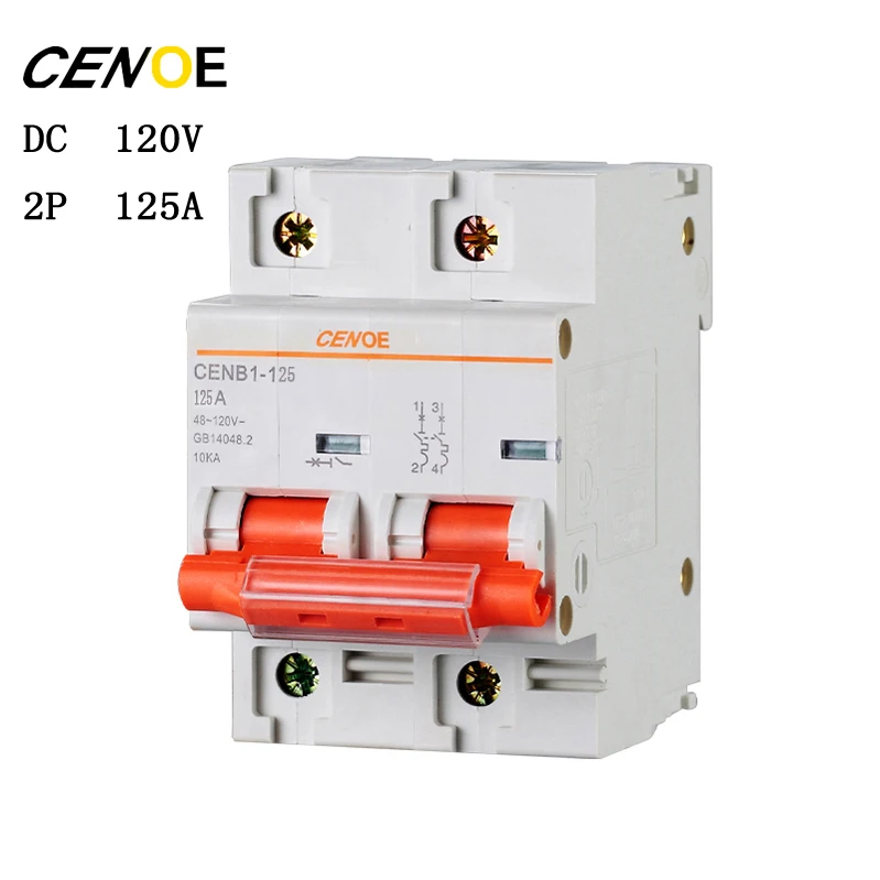 2p DC120V 63A 80A 100A 125A DC circuit breaker mcb breaker for global electrically driven vehicle user free shipping 2p DC120V 63A 80A 100A 125A DC circuit breaker mcb breaker for global electrically driven vehicle user free shipping