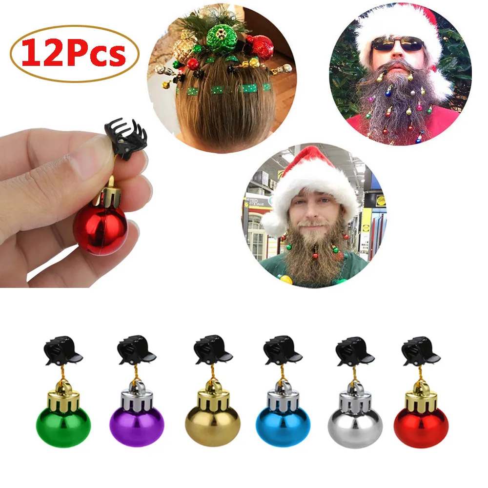 

16pcs Christmas Beard Hanging Ornaments Santa Claus Decor Santa Claus Beard Clip christmas tree decorations kerst decoratie#25