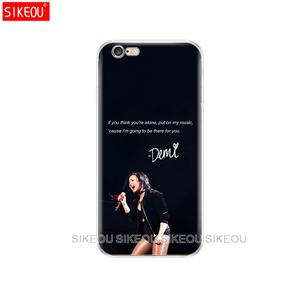 Силиконовый чехол для Iphone 6X8 7 6s 5 5S SE Plus 10 XR XS Max Demi Lovato|Бамперы| |