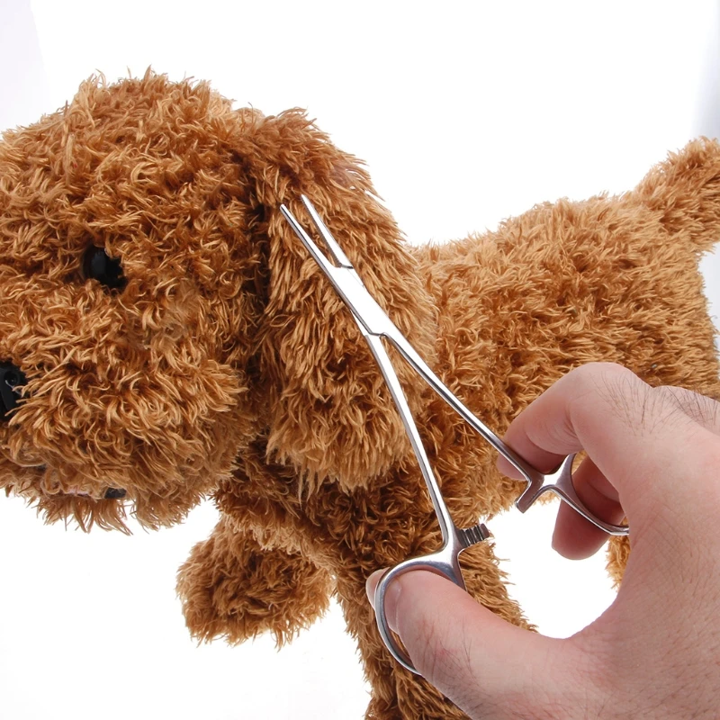

Dog Cat Ear Cleaning Forceps Pliers Steel Pet Clamp Tweezers Haemostatic Tool for dogs Warm's house
