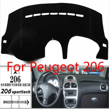 

For Peugeot 206 Car-styling High quality Console Avoid light pad dashboard protection pad, Car styling Car-covers