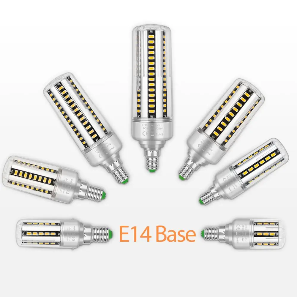 

220V Led E14 Light Bulb SMD5736 Corn Lamp E27 LED Bulb High Power 5W 7W 9W 12W 15W 20W 25W For Chandelier No Flicker Lampada Led