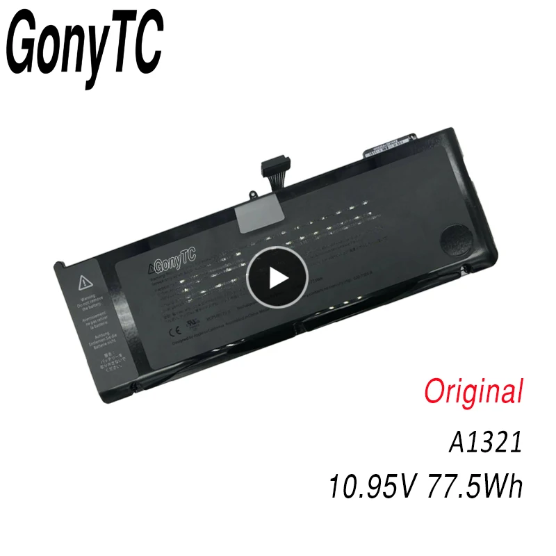 GONYTC Original 77.5Wh 10.95V A1321 A1286 Battery For Apple MacBook Pro 15