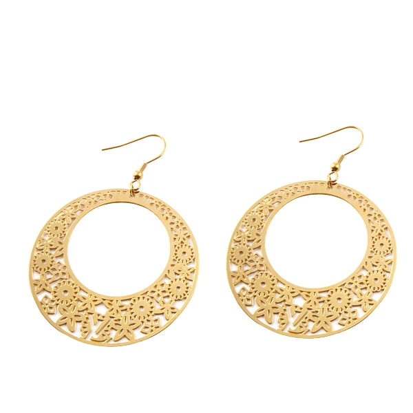 

CH-477 Brazilian style stainless steel pendant moonnail Earrings tailor-made for elegant women the best jewelry