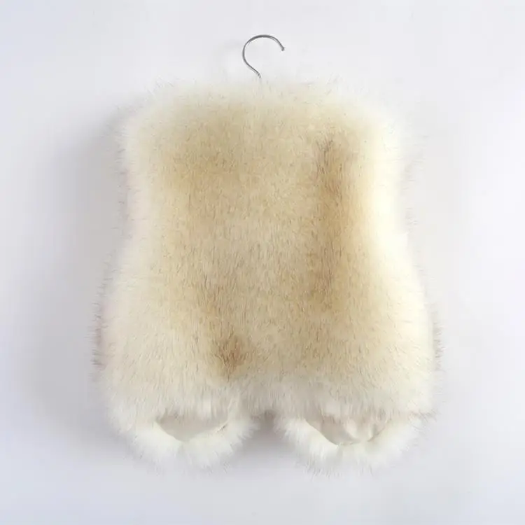 Меховой жилет для детей в европейском стиле модное пальто с искусственным мехом для девочек осень-зима детские жилеты бренд Меховая куртка Colete