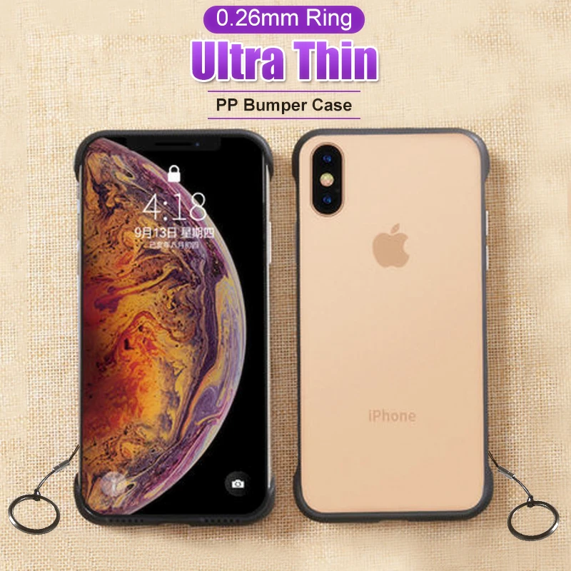 Роскошный ультра тонкий 0 26 мм PP чехол для IPhone 8 7 6 6s Plus матовый X XR XS MAX