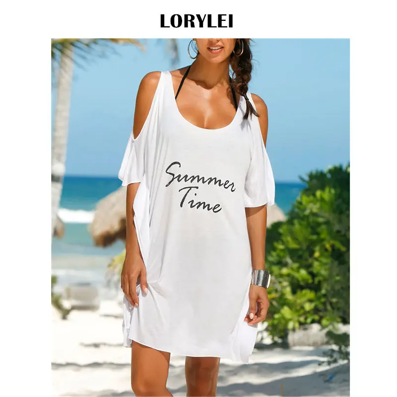 cold shoulder bathing suit cover ups