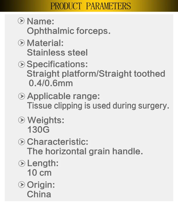 Офтальмологические щипцы косметические и пластиковые хирургические инструменты и инструменты Мягкая ткань щипцы для офтальмологии