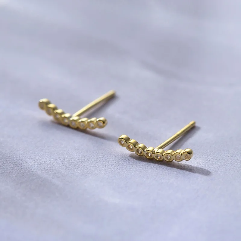 925 пробы серебряные крошечные серьги-гвоздики в горошек минималистичные геометрические кривые гипоаллергенные серьги женские серьги-лакомство каждый день