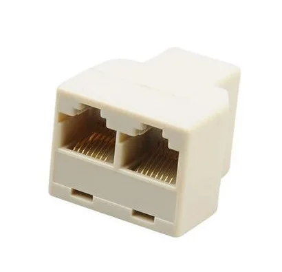 

RJ45 Splitter Connector CAT5 LAN Ethernet Splitter Adapter 8P8C Network Extender Plug Coupler