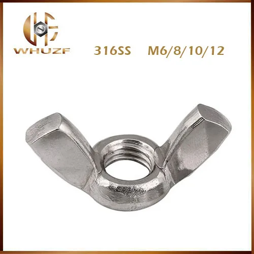 

Free shipping Metric Thread DIN316 M6 M8 M10 M12 316 Stainless Steel Wing Nuts Butterfly Nuts Brand New