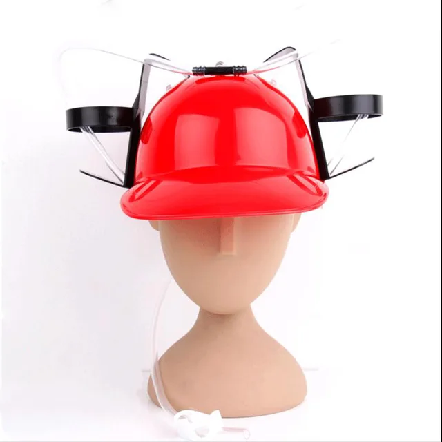 Beverage Holder Helmet Drinking Straws Plastic Handfree Beer Drinking