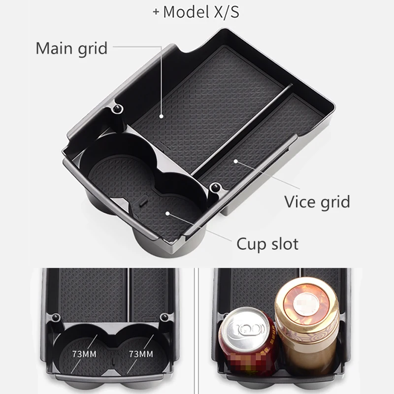 Подлокотник Tesla Model X / S для хранения в автомобиле органайзер перчаток центральной